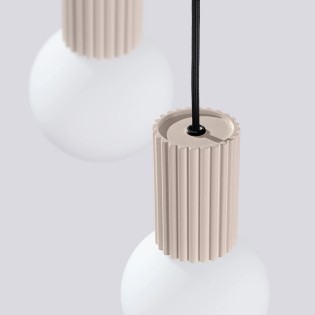 Lámpara colgante Mido topo, 3 luces