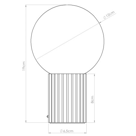 Lámpara de mesa Mido Burdeos
