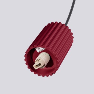 Lámpara colgante Mido Burdeos, 3 luces