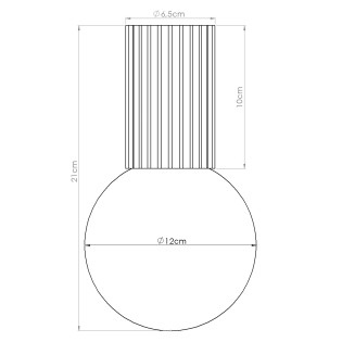Foco de superficie Mido Rosa IP44