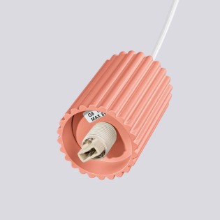 Lámpara colgante Mido Rosa, 1 luz