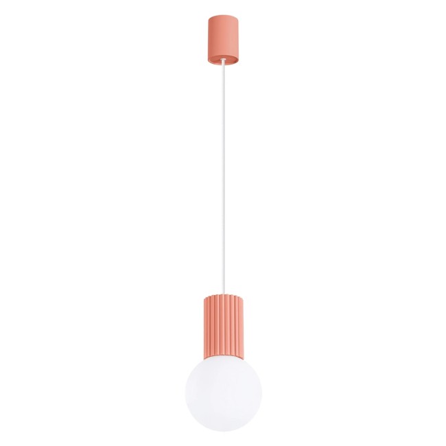 Lámpara colgante Mido Rosa, 1 luz