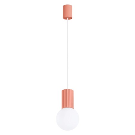 Lámpara colgante Mido Rosa, 1 luz