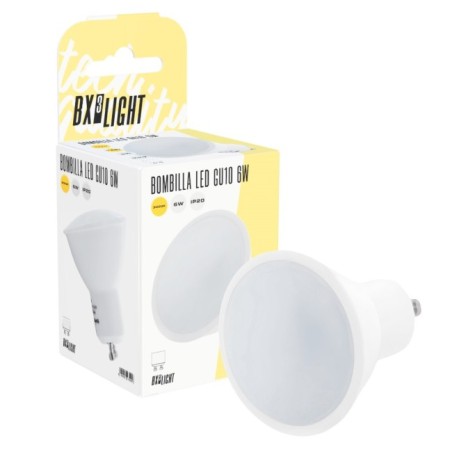 Bombilla LED GU10 6W  468Lm 3000ºK 40.000H