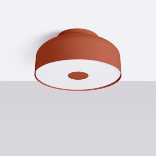 Lámpara de techo Usni rojo