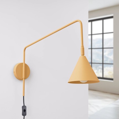 Aplique de pared Naon dorado