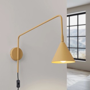 Aplique de pared Naon dorado