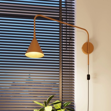 Aplique de pared Naon dorado