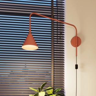 Aplique de pared Naon rojo