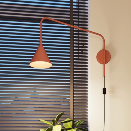 Aplique de pared Naon rojo