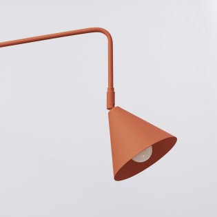 Aplique de pared Naon rojo