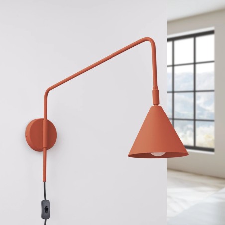 Aplique de pared Naon rojo