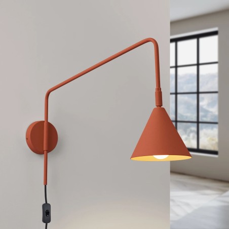 Aplique de pared Naon rojo