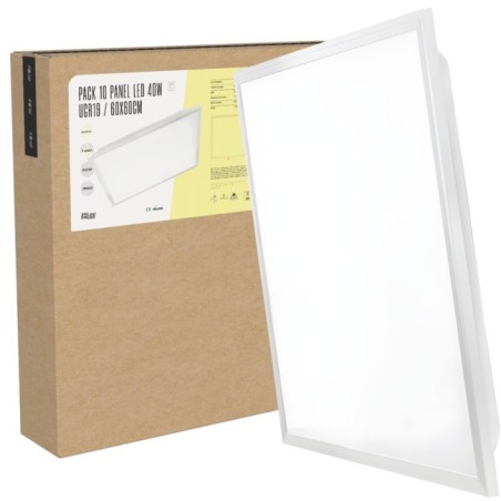 Pack 10 Panel Led  - Modular 600x600 40W 4000 K