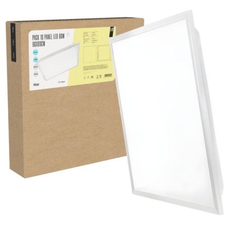 Pack 10 Panel Led  - Modular 600x600 60W 4000 K