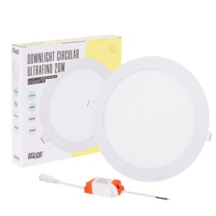 Placa LED 20W 1.600Lm 6000ºK Circular 40.000H