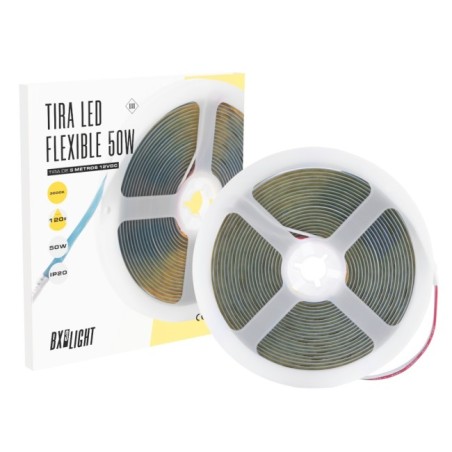 Tiras de Led Flexible 50W IP20 3000 K 12 VDC  5 m