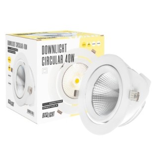Foco Downlight LED 40W  3760Lm 3000ºK Orientable UGR17 50.000H