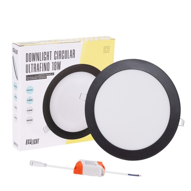 Placa LED 18W 1.380Lm 6000ºK Circular 40.000H