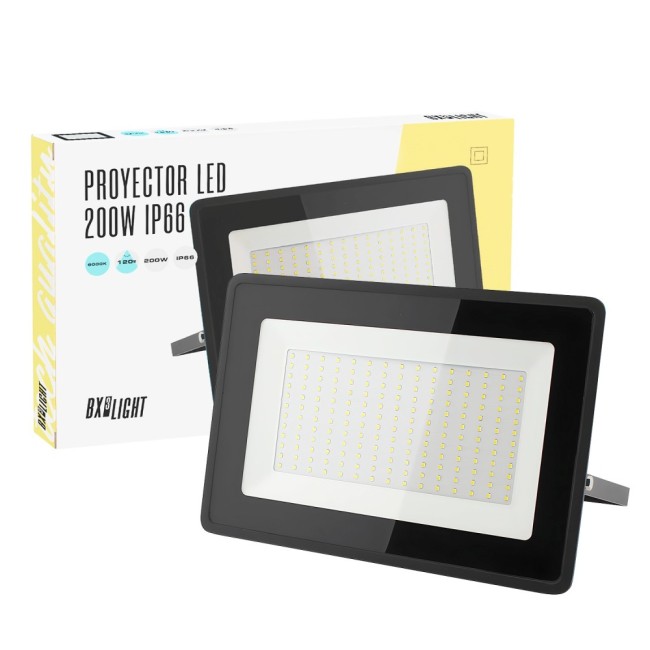 Foco Proyector LED 200W 24000Lm 6000ºK IP66 Regulable 60.000H