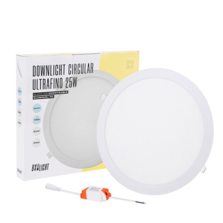 Placa LED 25W 2.000Lm 6000ºK Circular 40.000H