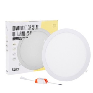 Placa LED 25W 2.000Lm 6000ºK Circular 40.000H