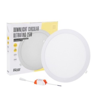 Placa LED 25W 2.000Lm 6000ºK Circular 40.000H