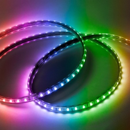 Tira de 60 LEDs/M 500W 42.000Lm 3000ºK SMD5050 220VAC IP65 x50M 40.000H