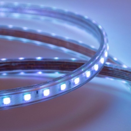 Tira de 60 LEDs/M 500W 42.000Lm 3000ºK SMD5050 220VAC IP65 x50M 40.000H