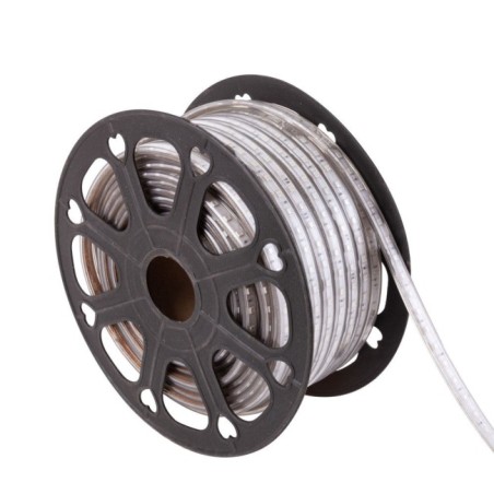 Tira de 60 LEDs/M 500W 42.000Lm 3000ºK SMD5050 220VAC IP65 x50M 40.000H