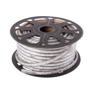 Tira de 60 LEDs/M 500W 42.000Lm 3000ºK SMD5050 220VAC IP65 x50M 40.000H