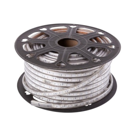 Tira de 60 LEDs/M 500W 42.000Lm 3000ºK SMD5050 220VAC IP65 x50M 40.000H