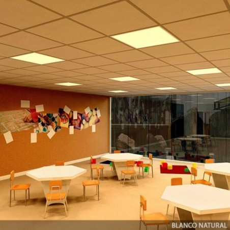 Panel LED Superslim 36W 3.623Lm 6000ºK 60x60Cm UGR19 Marco Blanco 40.000H