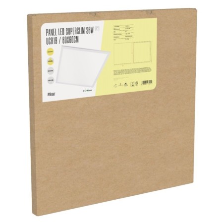 Panel LED Superslim 36W 3.623Lm 6000ºK 60x60Cm UGR19 Marco Blanco 40.000H