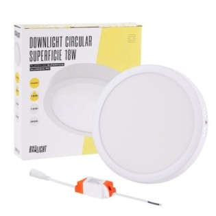 Plafón LED 18W 1113Lm  3000ºK Circular 40.000H