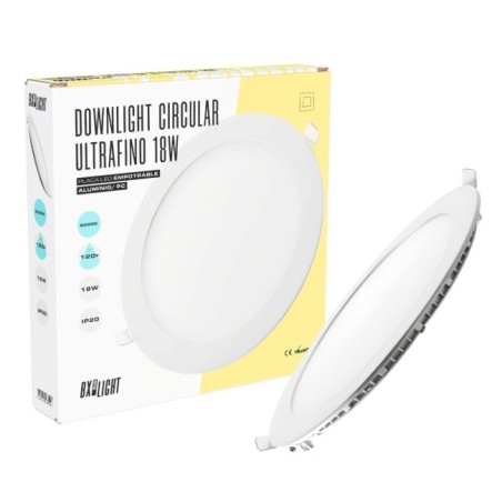 Placa LED 18W 1409Lm 4200ºK Circular 40.000H