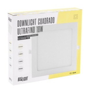 Placa LED 18W 1350Lm 3000ºK Cuadrada 40.000H