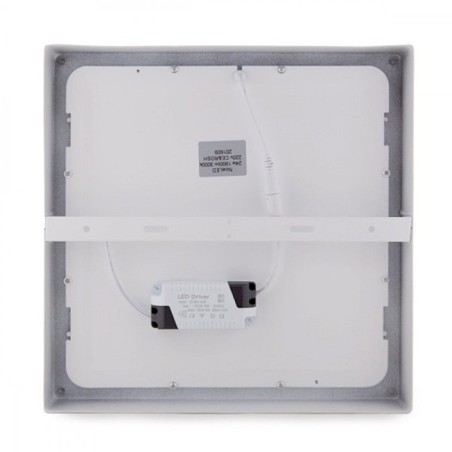 Plafón LED 24W 1778Lm  3000ºK Cuadrado 40.000H