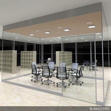 Plafón LED 24W 1778Lm  3000ºK Cuadrado 40.000H