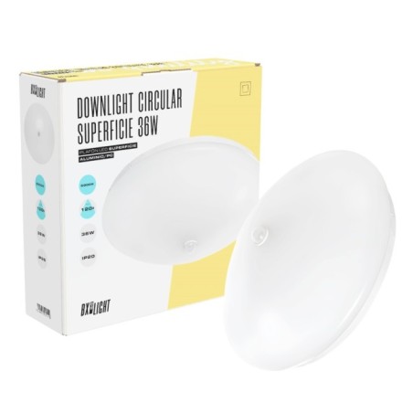 Plafón LED 18W 1500Lm  4200ºK Detector 40.000H