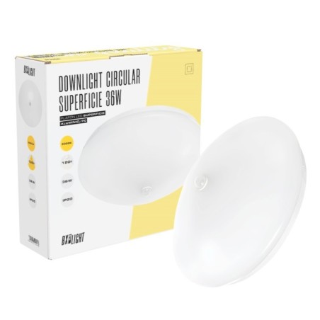 Plafón LED 18W 1500Lm  4200ºK Detector 40.000H
