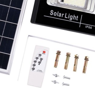 Proyector LED Solar 30W 6500K Panel: 6V/6W Batería: 3,2V/3000MaH Control Remoto