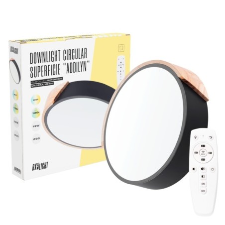 Plafón LED 18W 1.800Lm Circular Bicolor Addilyn Temperatura Color Ajustable 40.000H