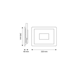 Foco Proyector LED 150W 18000Lm 6000ºK IP66 Regulable 60.000H