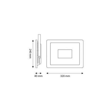 Foco Proyector LED 150W 18000Lm 6000ºK IP66 Regulable 60.000H
