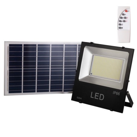 Foco Proyector LED 200W 20.000Lm 6000ºK Solar Sensor 200W + Control Remoto Panel 6V/30W 40.000H