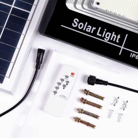 Proyector LED Solar 100W 6500K Panel: 6V/12W BaterÃ­a: 3,2V/8000MaH Control Remoto