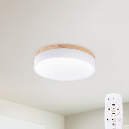 Plafón LED 24W 2493Lm Mando a Distancia (Intensidad-CCT) 10.000H