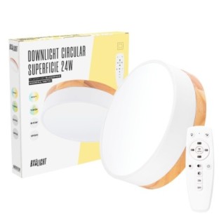Plafón LED 24W 2493Lm Mando a Distancia (Intensidad-CCT) 10.000H
