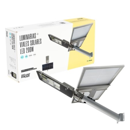 Farola LED 200W 10.000Lm 6000ÂºK IP65 Solar Sensor 40.000H